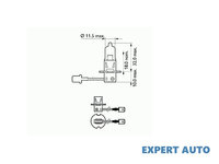 Bec proiector h3 12v 55w pk22s basic sct UNIVERSAL Universal #6 202723