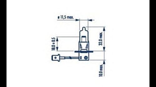 BEC PROIECTOR H3 12V PK22s 55W NARVA