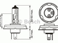 Bec R2H 12V/45/40W HALOGEN PURE LIGHT P45T - Cod intern: W20268540 - LIVRARE DIN STOC in 24 ore!!! - ATENTIE! Acest produs nu este returnabil!