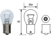 Bec semnalizare HELLA 12V, 21W, BA15s, 8GA002073121, 1 buc.