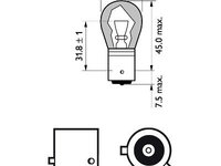 BEC SEMNALIZARE PY21W 12V SET 10 buc PHILIPS IS-78136