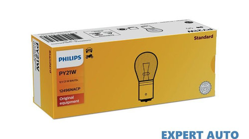 Bec semnalizare py21w 12v set 10 buc philips 