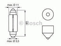 Bec semnalizator 1 987 302 210 BOSCH pentru Bmw Seria 3 Alfa romeo 33 Alfa romeo 155 Alfa romeo 164 Alfa romeo 168 Alfa romeo Arna Bmw Seria 5