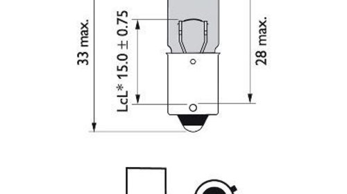 Bec semnalizator 12036WVUB2 PHILIPS pentru La