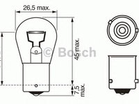 Bec, semnalizator 12V/21W PY21W PURE LIGHT - OEM - BOSCH: 1987302213SET - W02602876 - ATENTIE! Acest produs nu este returnabil! - LIVRARE DIN STOC in 24 ore!!!