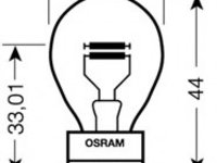 Bec semnalizator 3157 OSRAM pentru Chevrolet Trans Chevrolet Alero Vw Routan Daewoo Rexton Chevrolet Corvette Kia Cerato Kia Spectra Kia Spectra5 Kia Picanto