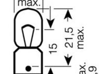 Bec, semnalizator AUDI A4 (8D2, B5) (1994 - 2001) OSRAM 3893-02B