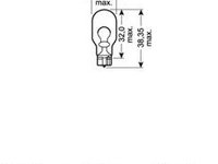 Bec, semnalizator AUDI Q7 (4M) (2015 - 2016) OSRAM 921