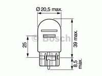 Bec, semnalizator HONDA JAZZ II (GD) (2002 - 2008) BOSCH 1 987 302 252