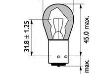 Bec semnalizator PY21W 24V/21/5W MASTERLIFE BAU15S - Cod intern: W20062279 - LIVRARE DIN STOC in 24 ore!!! - ATENTIE! Acest produs nu este returnabil!