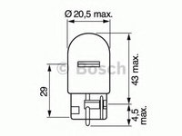 Bec, semnalizator SUBARU LEGACY IV combi (BL, BP, B13_) (2003 - 2020) BOSCH 1 987 302 251