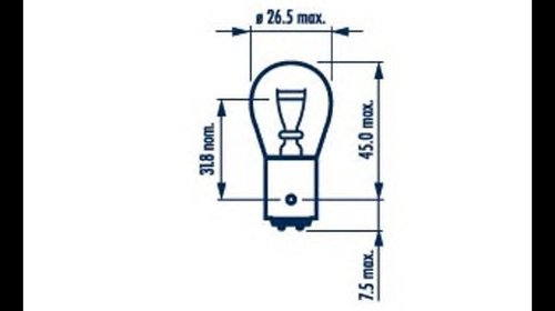 BEC STOP FRANA 12V P21/4W SET 10 BUC NARVA