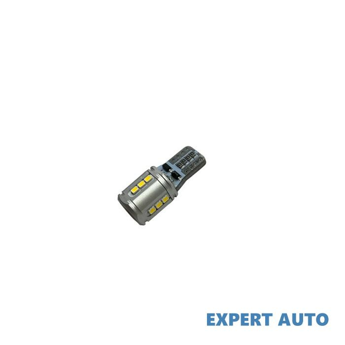 Bec t10 w5w 15smd 2616 12v canbus lumina alba cod: