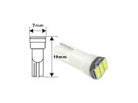 Bec T5 3SMD 12V Cod:4014 - Alb-H4039W