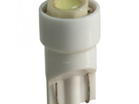 Bec tip LED 12V 1W soclu plastic T10 W2,1X9,5d 2buc Carpoint - Alb focalizat