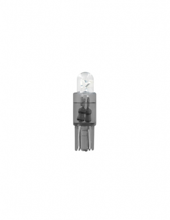 Bec tip LED 12V soclu plastic T5 W2x4,6d 2buc - Al