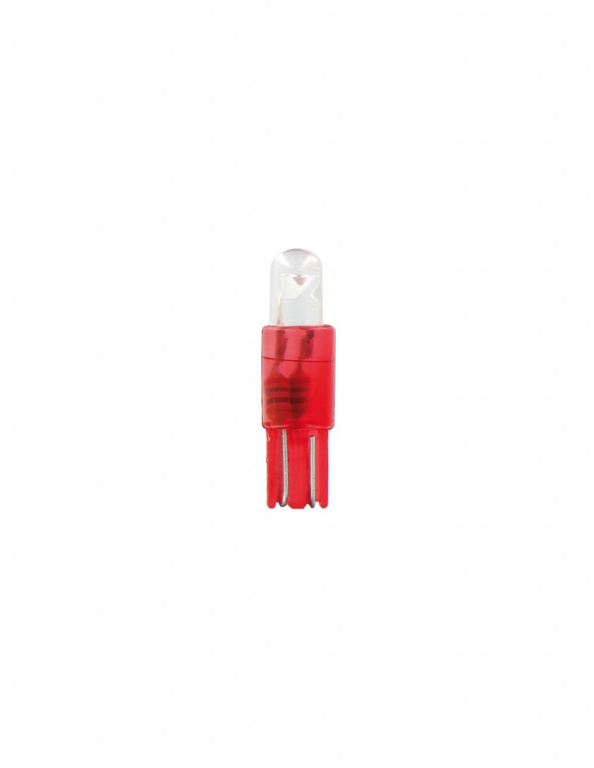 Bec tip LED 12V soclu plastic T5 W2x4,6d 2buc - Ro
