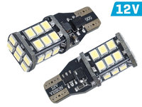 Bec Vision W16w (t15) 12v 24x 3528 Smd Led, Nepolar, Canbus, Alb, 2 Buc 58322