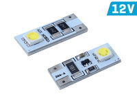 Bec Vision W5w (t10) 12v 2x 5050 Smd Led, Canbus, Alb, 2 Buc 58295