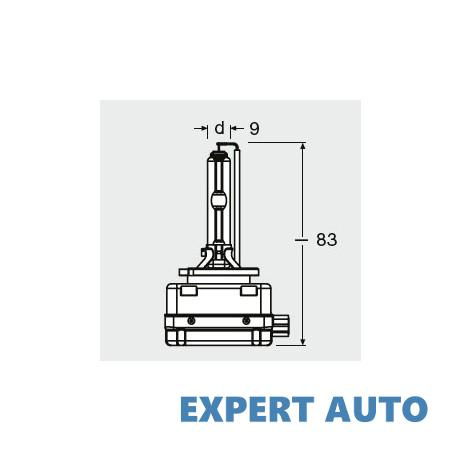 Bec xenon 42v d3s 4300 k xenarc original osram UNIVERSAL Universal #6 66340