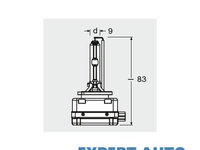 Bec xenon 42v d3s 4300 k xenarc original osram UNIVERSAL Universal #6 66340