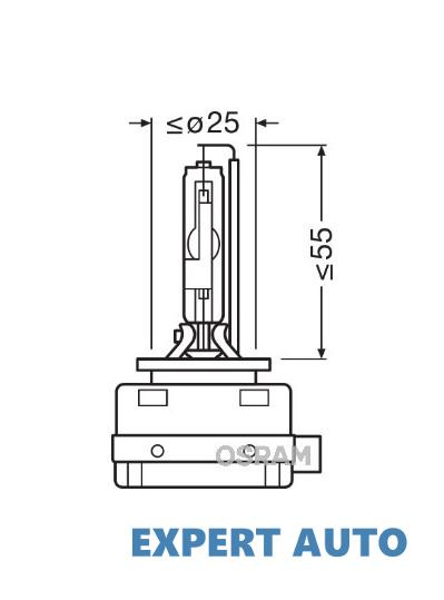 Bec xenon 85v d1r 4100 k xenarc original osram UNI