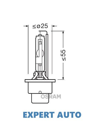 Bec xenon 85v d2r 4100 k xenarc original