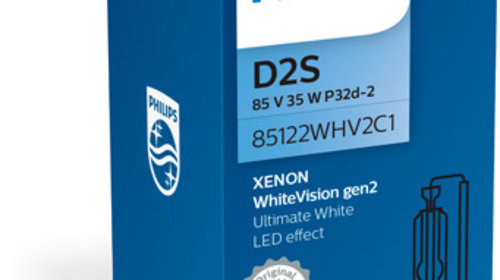 BEC XENON 85V D2S 35W WHITE VISION PHILIPS