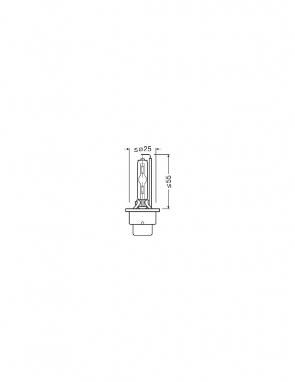 Bec xenon 85v d2s 4100 k xenarc original osram 103