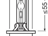 Bec xenon D3S 35W 12V/24V42V XENARC COOL BLUE INTENSE NextGen OSRAM 66340CBN