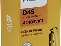 Bec xenon D4S 35W 12V/24V42V VISION PHILIPS 42402VIC1