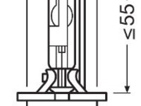 Bec xenon D8S 35W 12V/24V42V 4500 K XENARC ORIGINAL OSRAM 66548