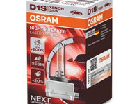 Bec Xenon Osram D1S Xenarc Night Breaker Unlimited (+ 200% lumina) 4500K 85V 35W 66140XNL piesa NOUA