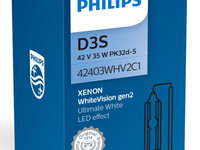 Bec Xenon Philips D3S 35W 42V PK32d-5 WhiteVision Gen2 42403WHV2C1