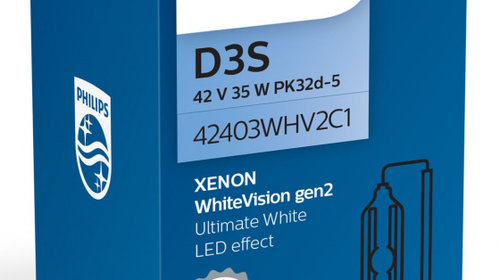 Bec Xenon Philips D3S 35W 42V PK32d-5 WhiteVi