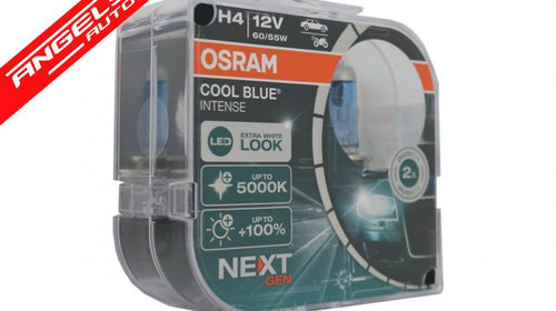 Becuri Auto Halogen Osram Cool Blue Intense H4 64193CBN-HCB 12V 2buc