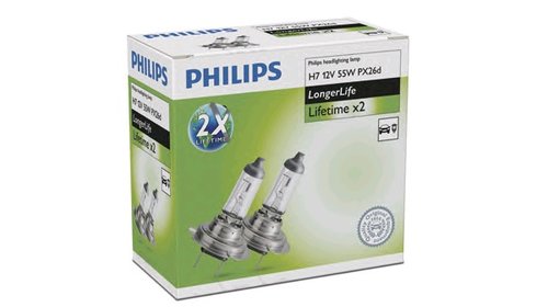 Becuri Far Philips LongerLife H7 55W 12V