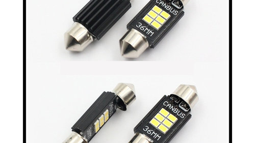 Becuri LED SOFIT 39mm, 6 SMD TIP 2835 CANBUS 