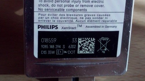 Becuri xenon D1s Philips 35 W,4300K