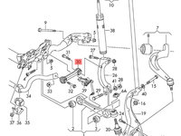 Bieleta antiruliu Audi A4 B8 2.7 TDI CGK OEM 8K0411317C