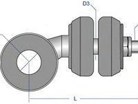 Bieleta antiruliu VO-LS-1516 MOOG pentru Vw Golf Vw Jetta Vw Vento Seat Toledo Seat Ibiza