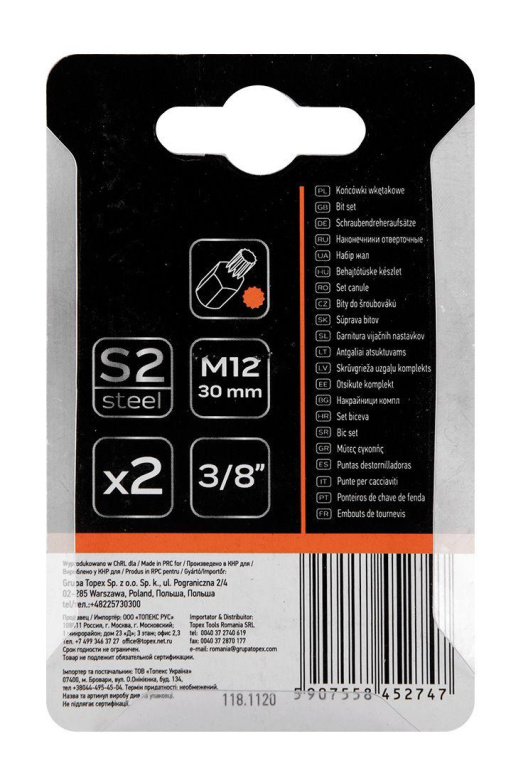 Bit tip ",spline", M12x30mm, S2-