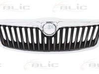 Blic grila radiator crom cu negru pt skoda octavia 2 facefit 2008-2012