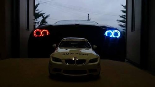 BMW E90 - Kit Angel Eyes RGB Led Multicolor cu telecomanda