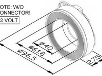 Bobina ambreiaj magnetic compresor AUDI A4 8D2 B5 NRF 38447