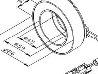 Bobina ambreiaj magnetic compresor OPEL ASTRA G combi F35 NRF 38475 PieseDeTop