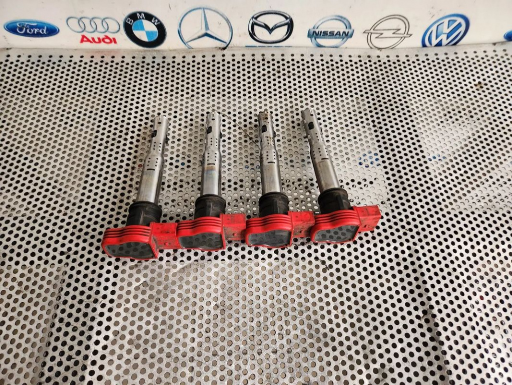 6x NEW OEM Audi 3.0 3.2 FSI A4 A5 A6 Q5 Q7 Bosch Red Top Ignition Coil