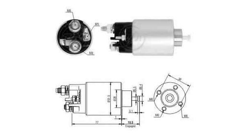 Bobina cuplare electromotor RENAULT CLIO II B