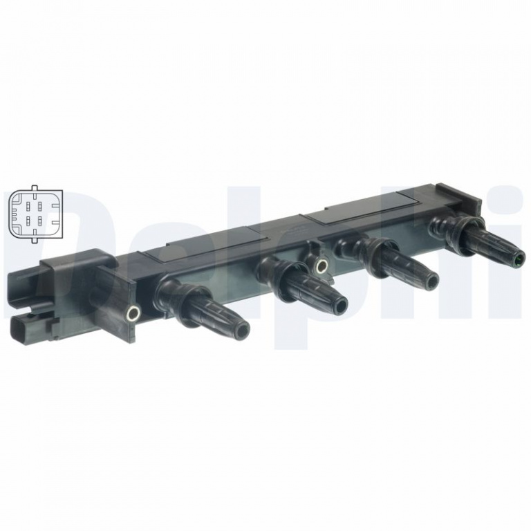 Bobina de inductie DELPHI GN10582-12B1 model CITROEN JUMPY I platou / sasiu (BU_, BV_, BW_, BX_) RFN (EW10J4) 1997cc 136cp 100kW 2003 2004 2005 2006