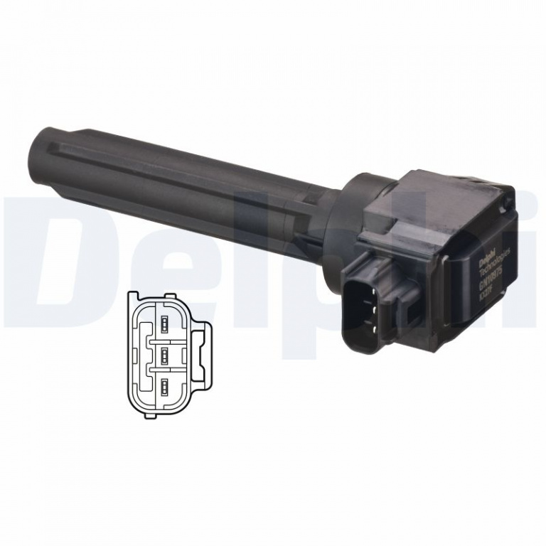 Bobina de inductie DELPHI GN10975-12B1 compatibil cu MITSUBISHI MIRAGE / SPACE STAR VI hatchback (A0_A) 3A92 1193cc 78cp 57kW 2012 2013 2014 2015 2016 2017 2018 2019 2020 2021 2022 2023 2024 2025